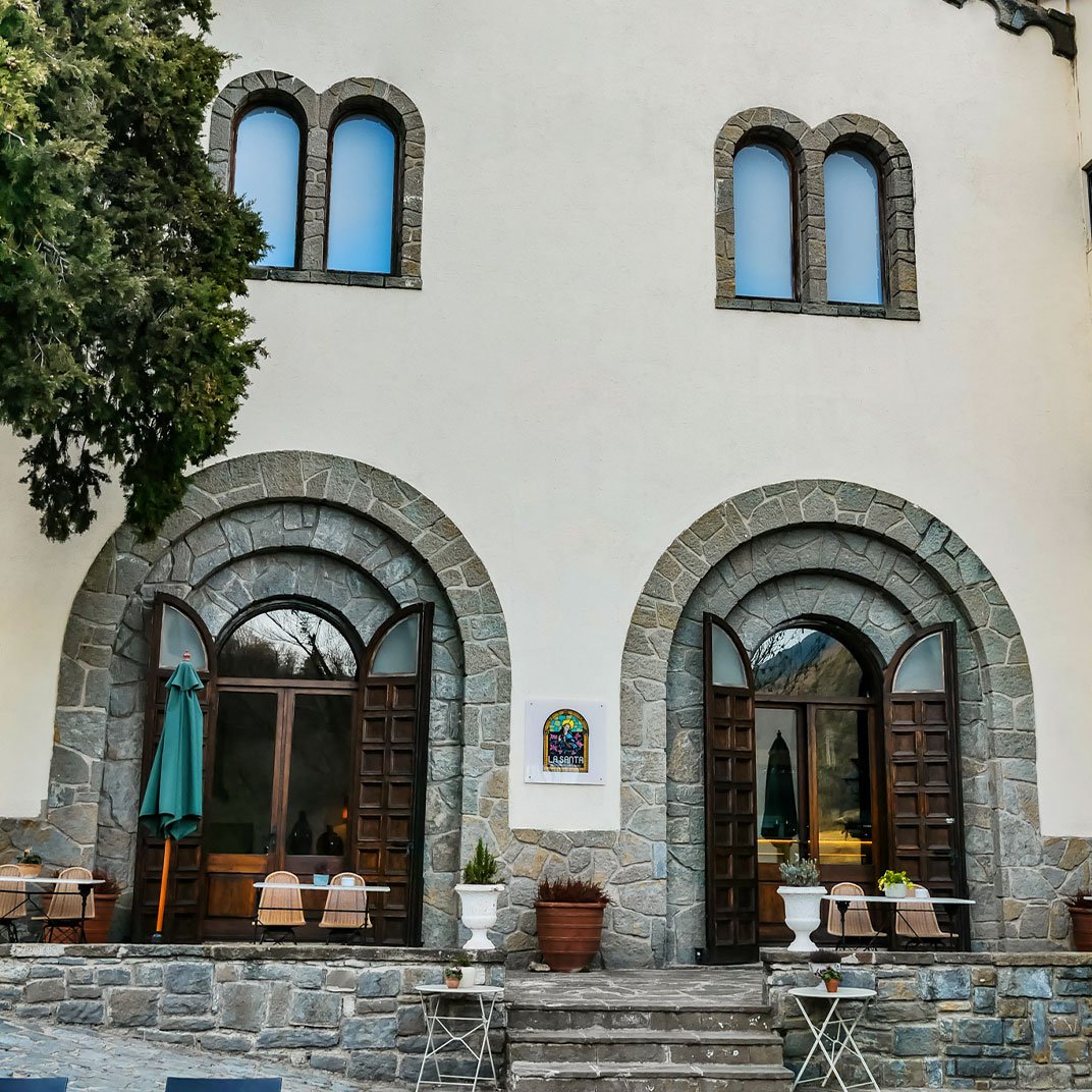 Angelats Hotel, at the table