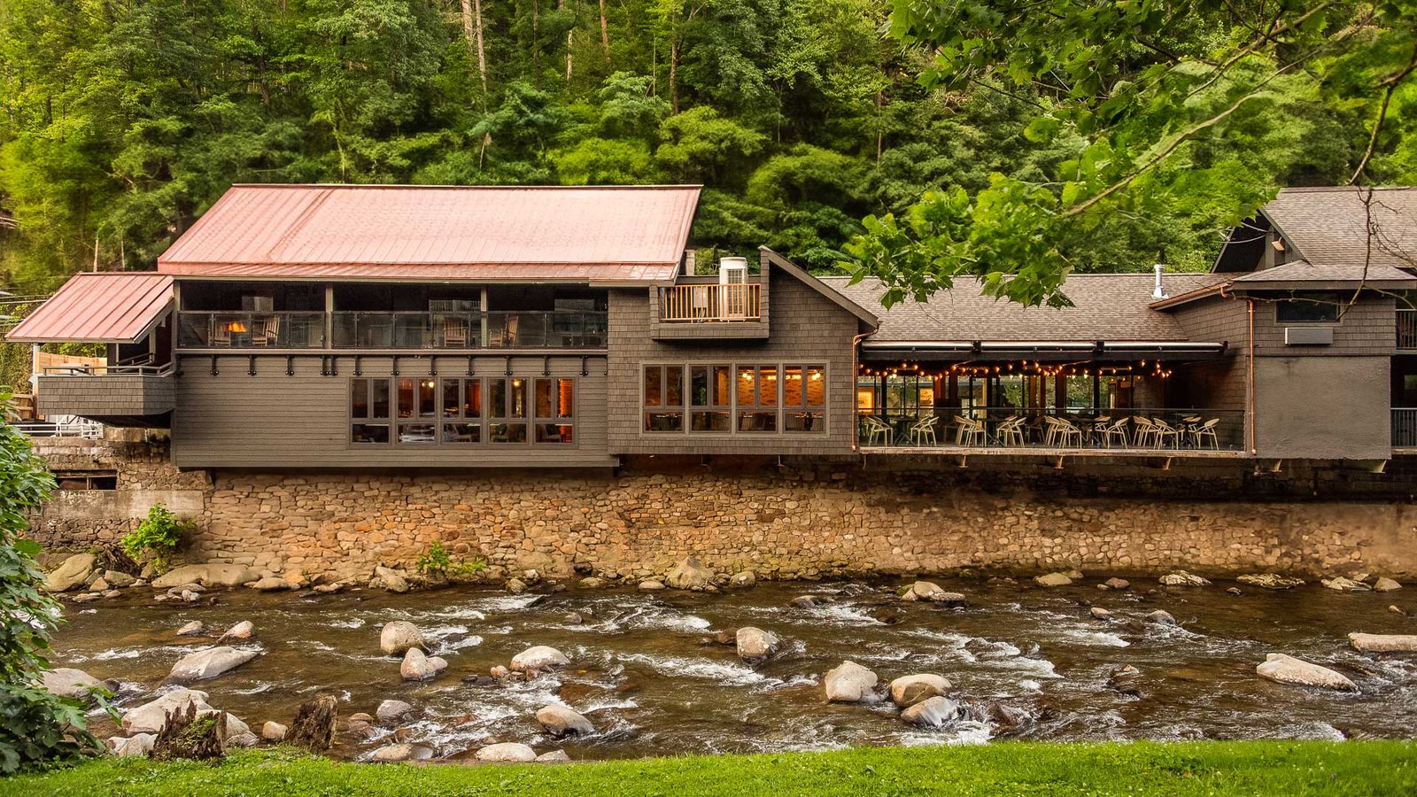 Historic Rocky Waters Inn, at the table