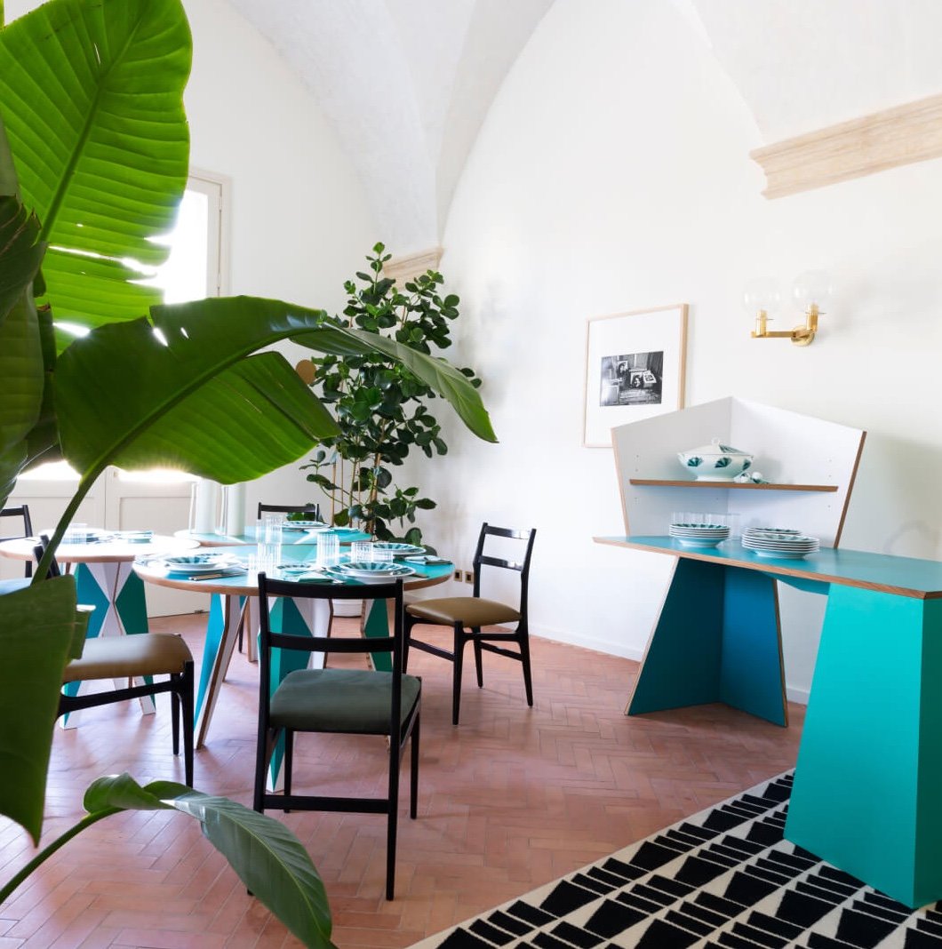 Palazzo Luce, at the table