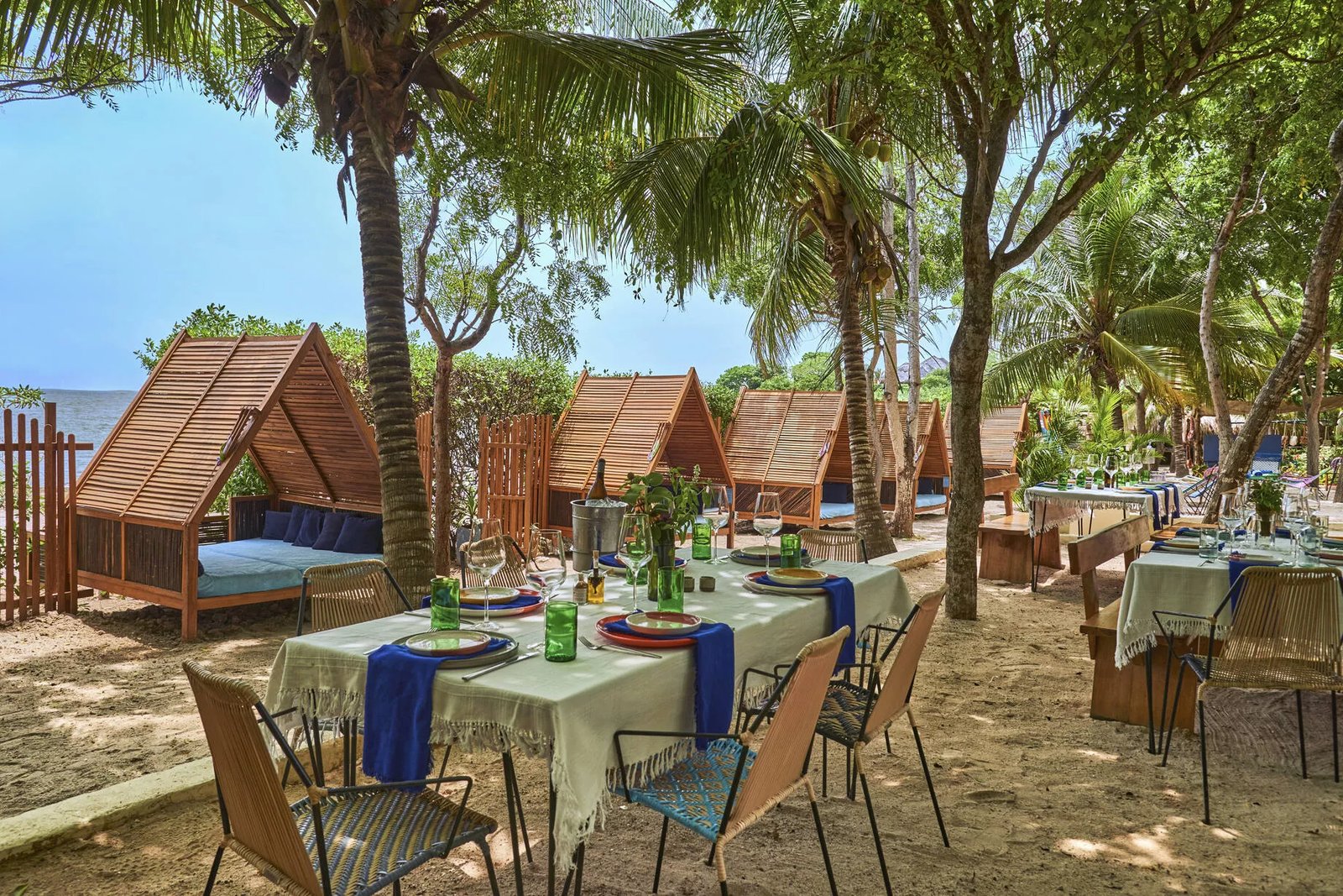 Blue Apple Beach, at the table