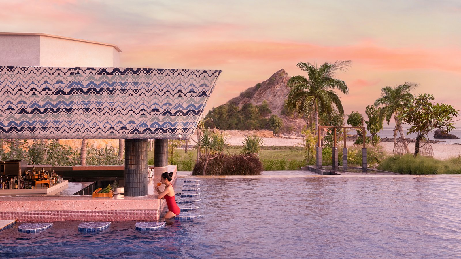 Pullman Lombok Merujani Mandalika Beach Resort, the pool
