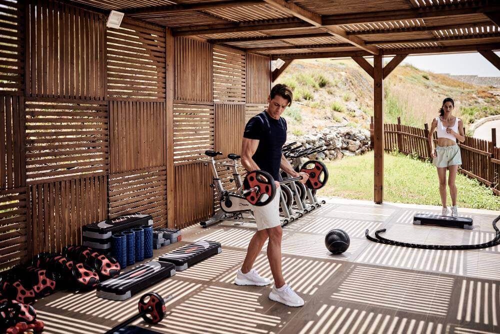 The Royal Blue Resort, the outdoor gym