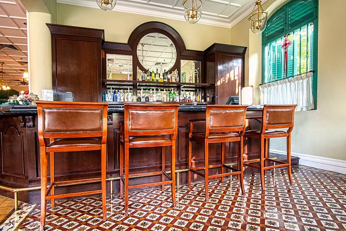 The Majestic Malacca, the bar at the mansion