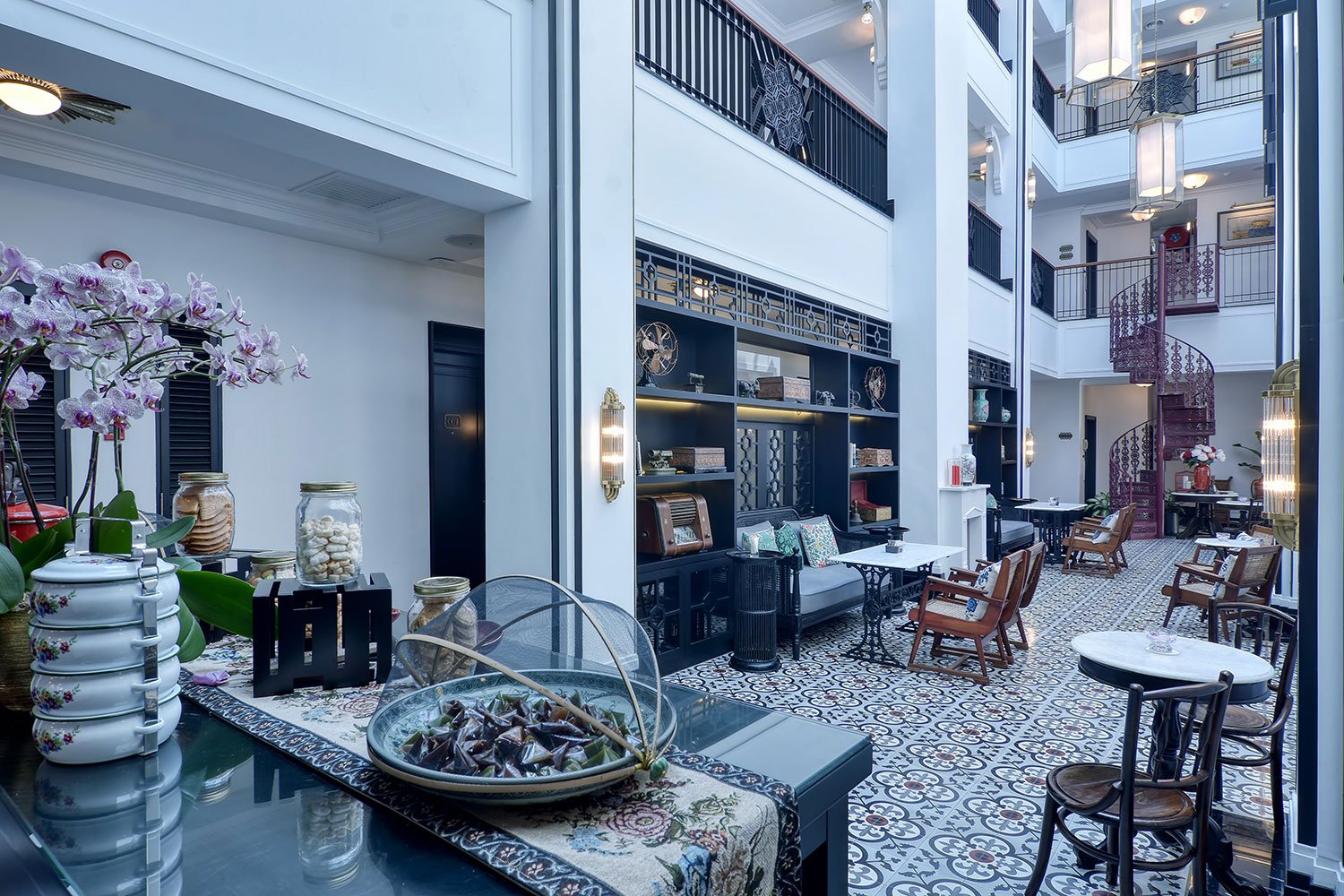 Liu Men Hotel Melaka, the courtyard