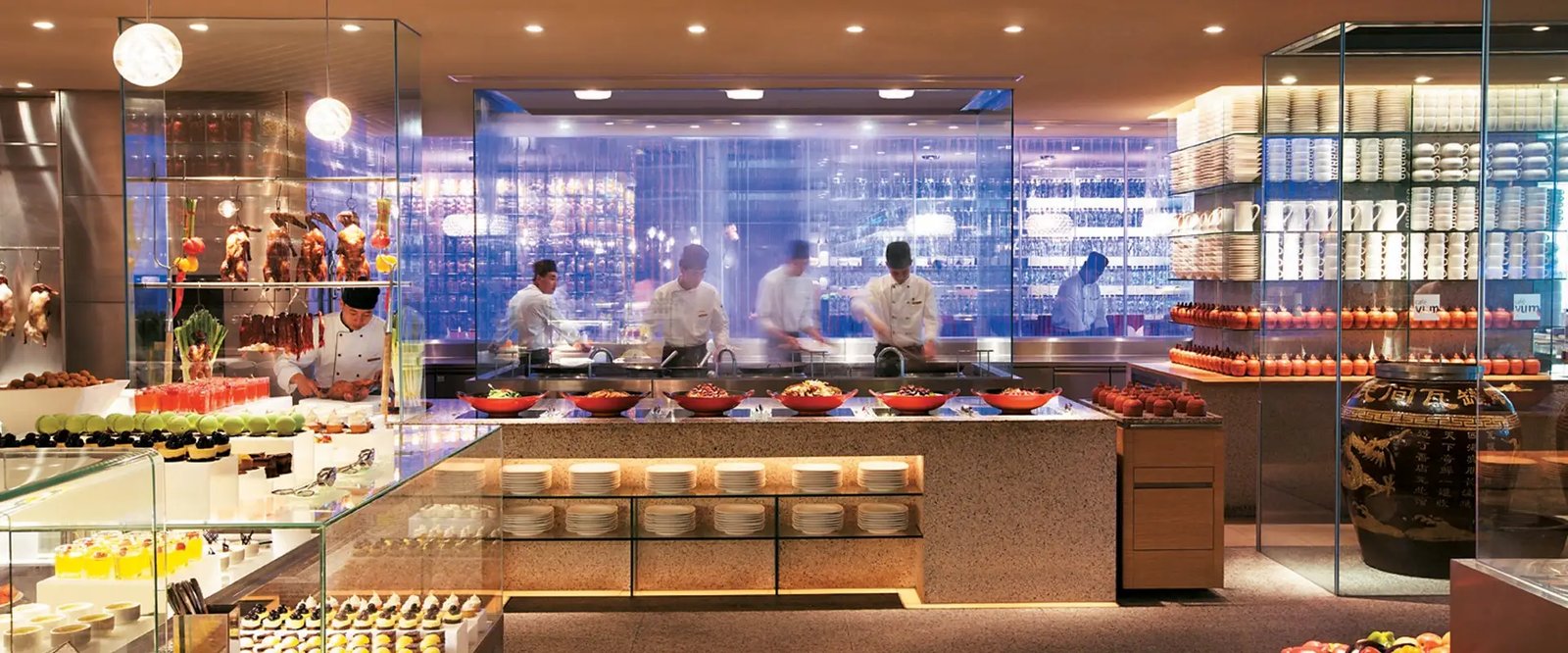 Shangri-La Hotel Qingdao, at the table