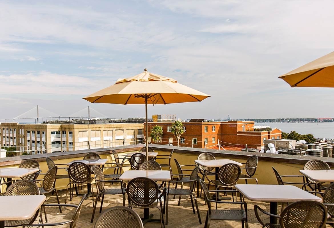 The Vendue, the rooftop