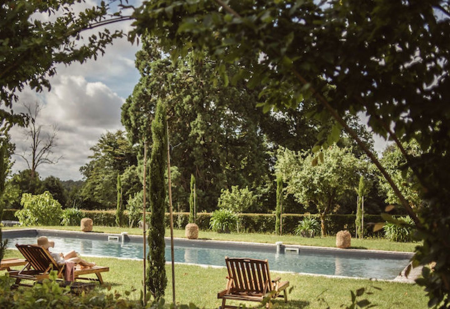 Domaine de la Partoucie, the pool