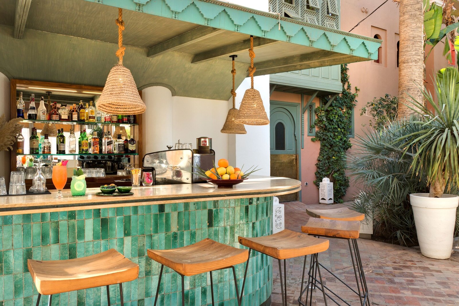 Les Jardins de la Medina, the bar and lounge