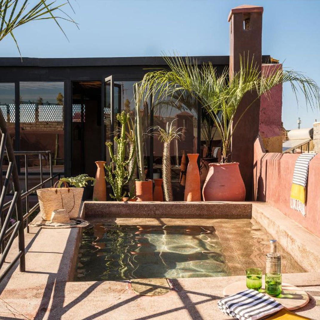 Riad Brummell Medina, the pool