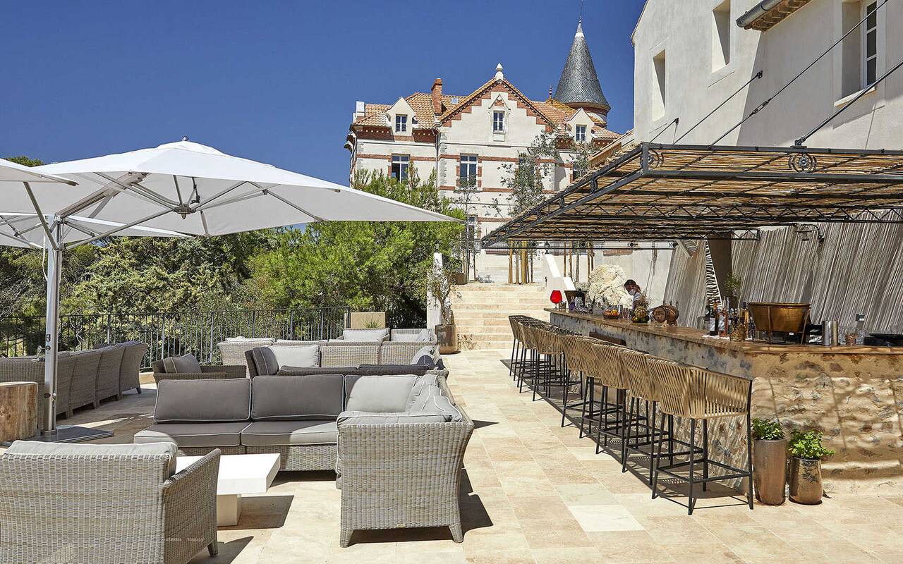 Château Capitoul, asado terrace bar