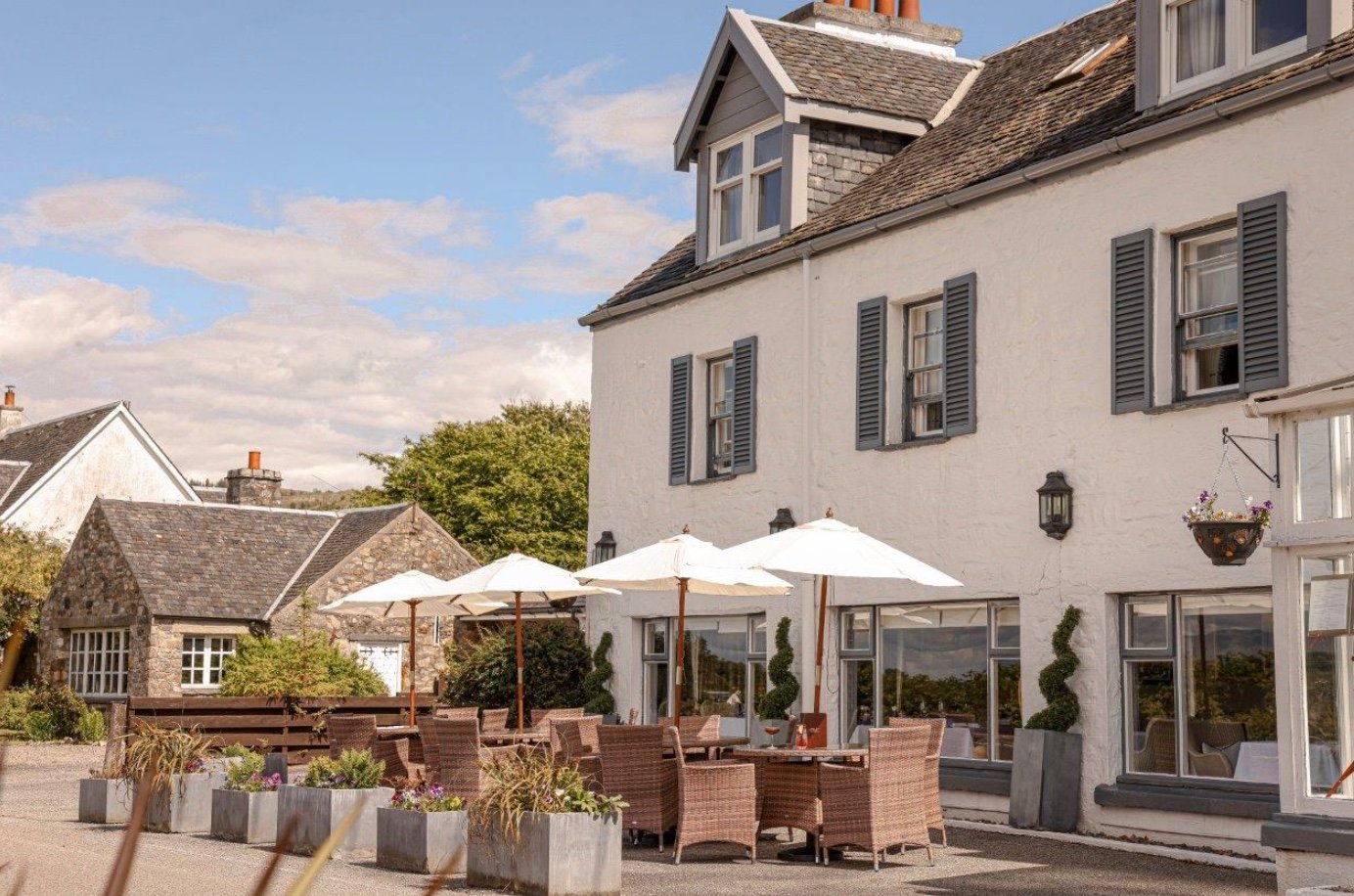 Airds Hotel, at the table