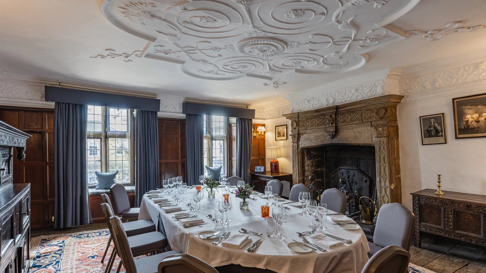 The Lygon Arms, at the table