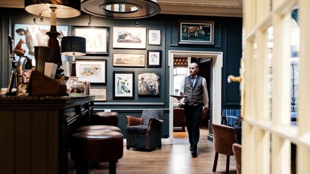 The Close Hotel, at the table