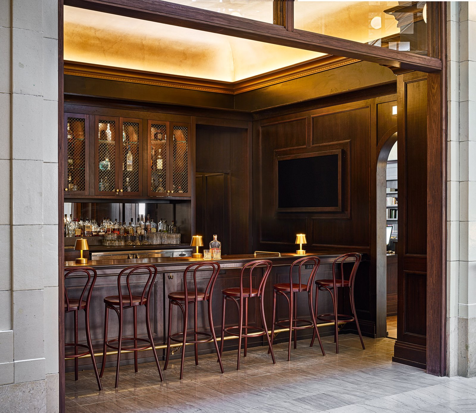 Hotel David Whitney, Autograph Collection, the library bar