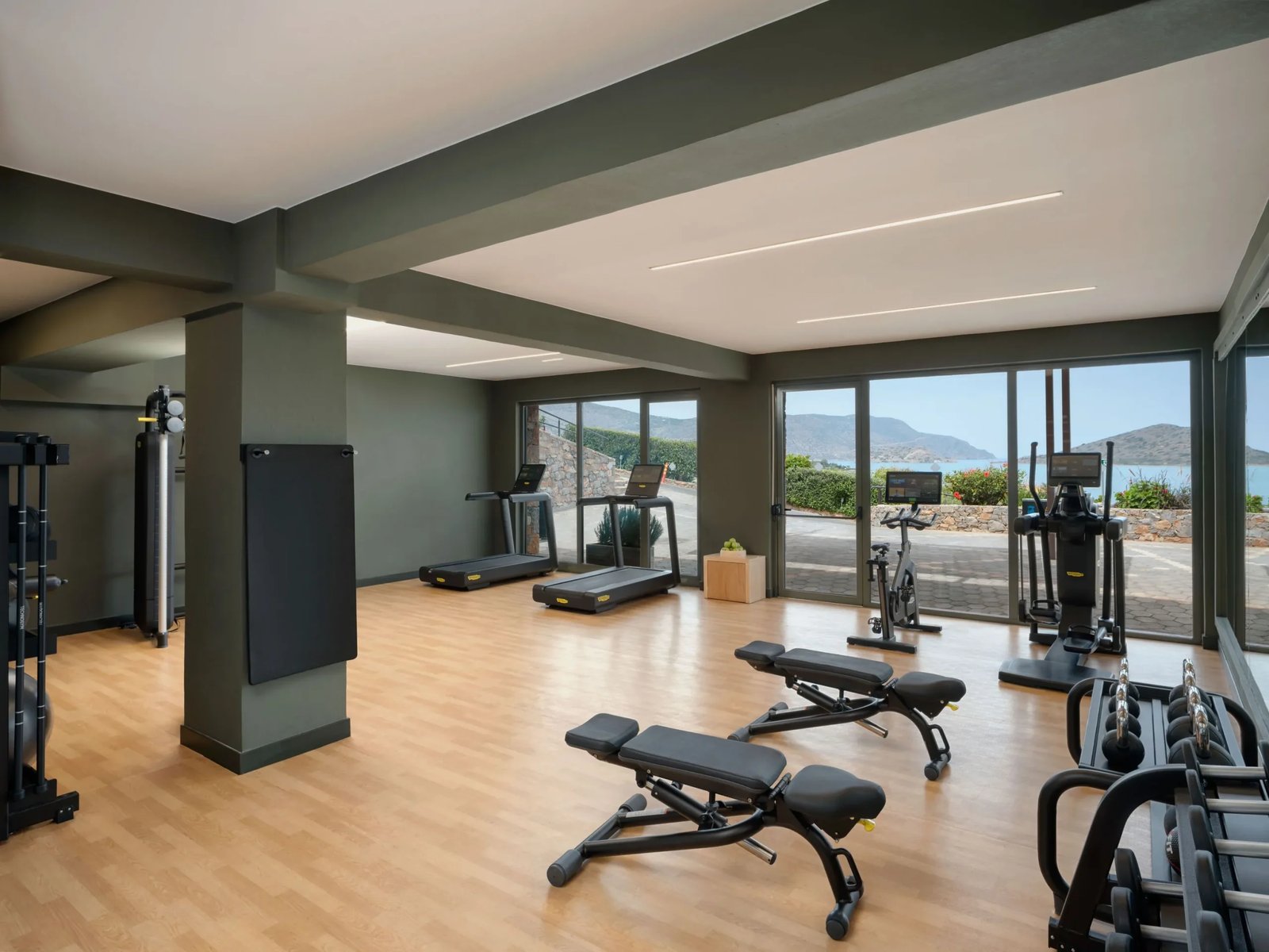 Domes Aulus Elounda Resort, Curio Collection by Hilton, gym and yoga deck