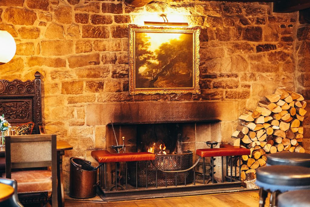 The Peacock at Rowsley, at the table