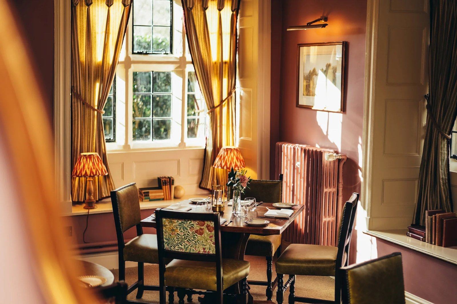 The Peacock at Rowsley, at the table