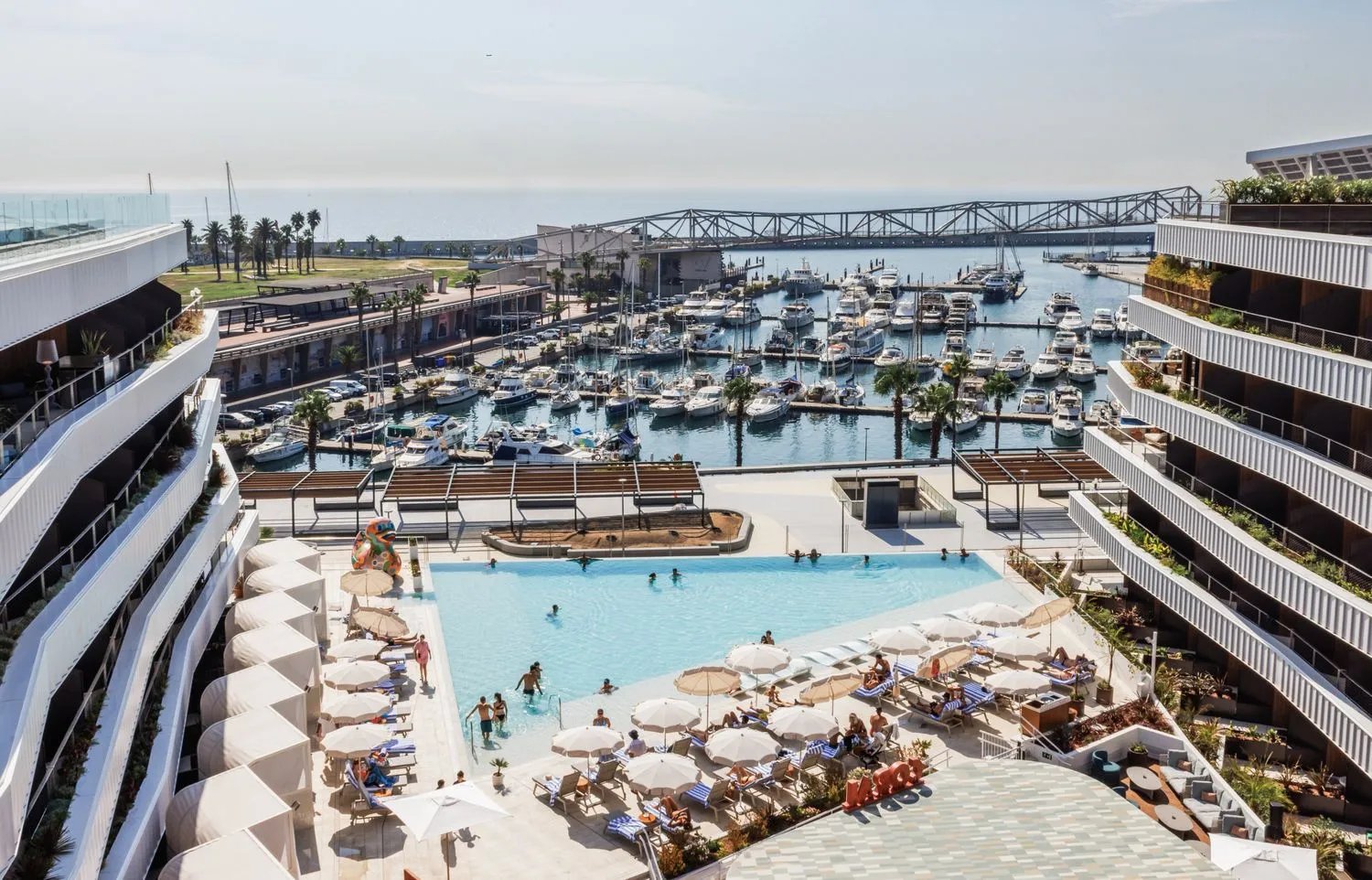 SLS Barcelona, the pool