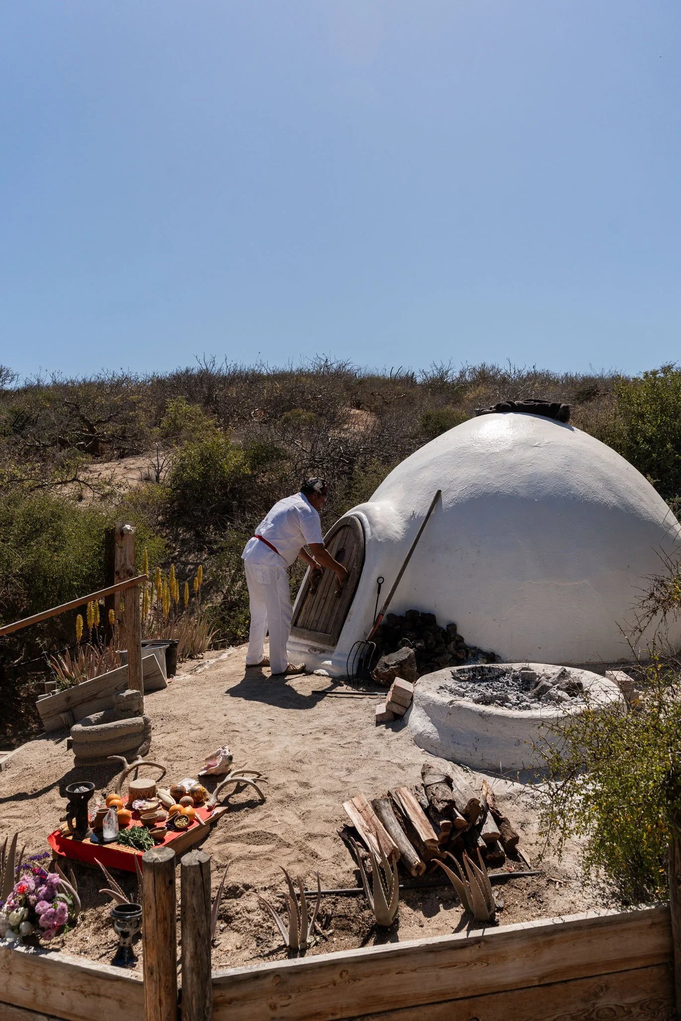 NEST Baja, the temazcal and yoga deck