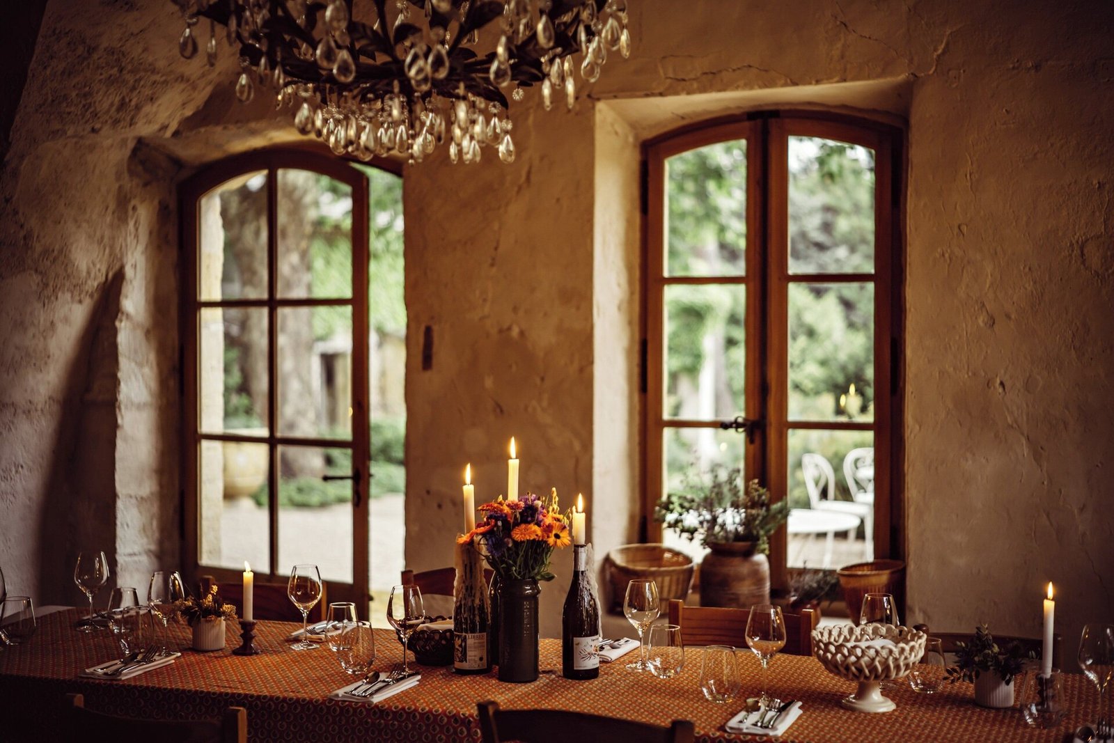 Le Galinier, at the table