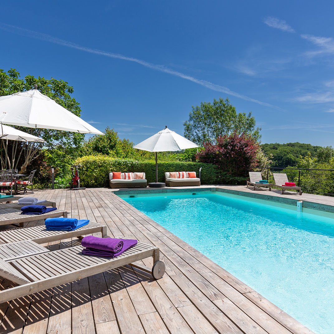 Château de Belet, the pool