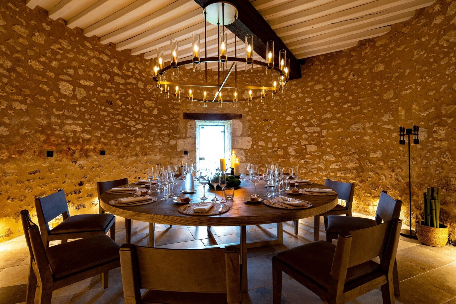 Château de Belet, at the table