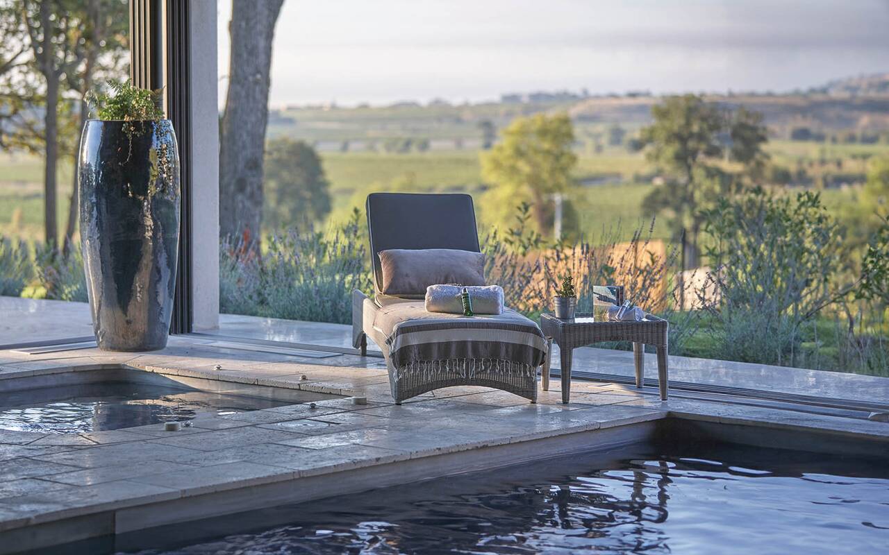 Château St Pierre de Serjac, the pool