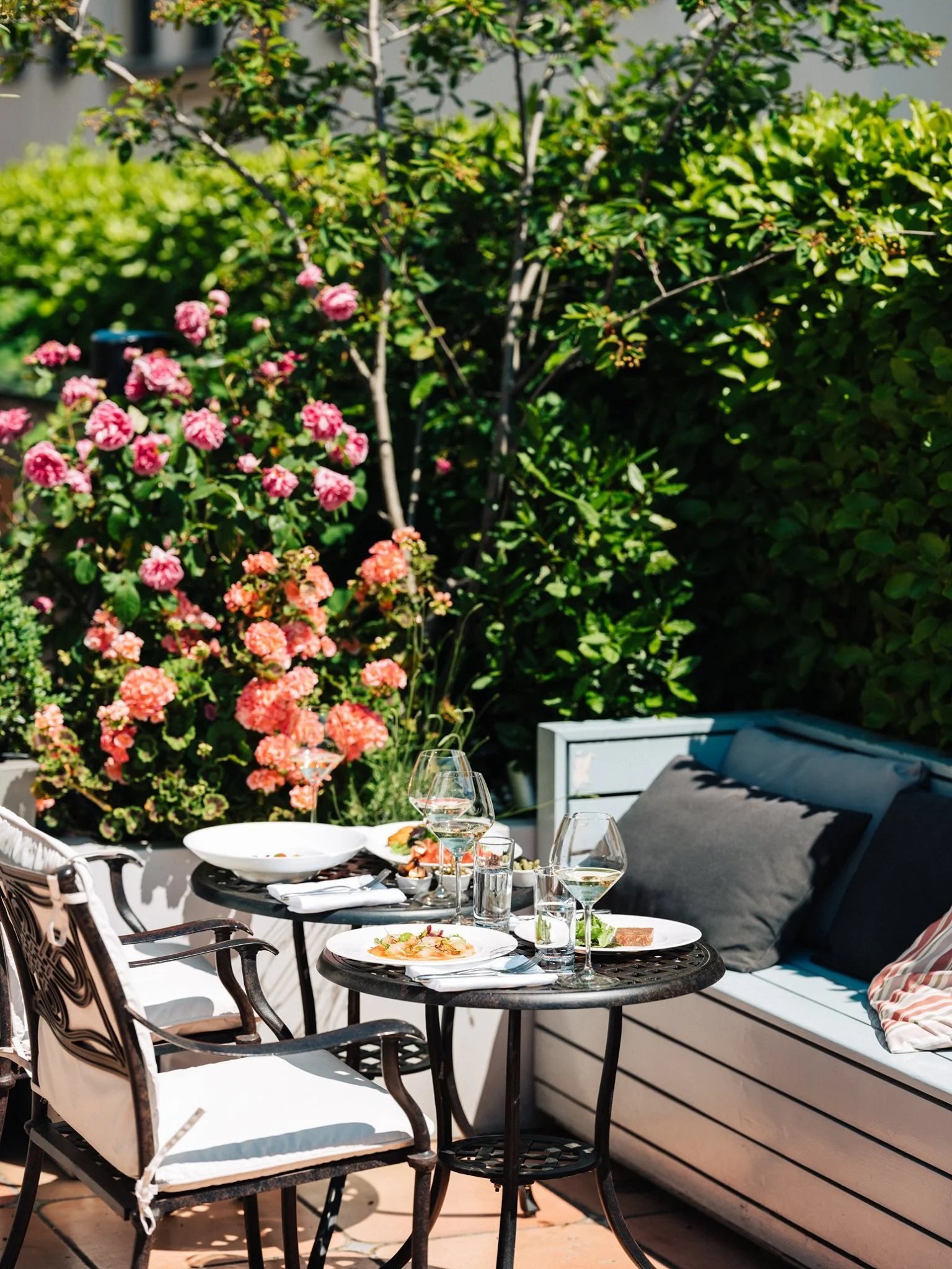 The Club Hotel & Spa, at the table