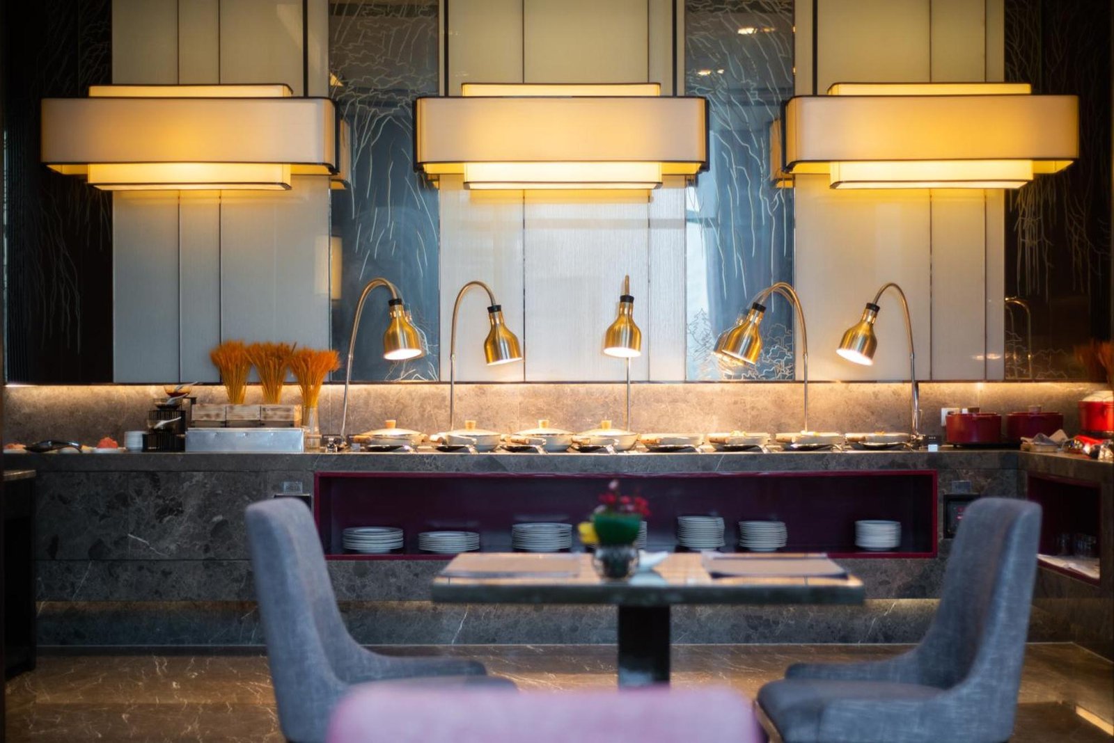 Shangri-La Hotel, Jinan, café spring