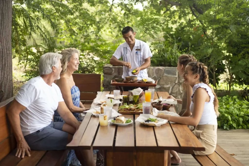 Rancho Santana, at the table