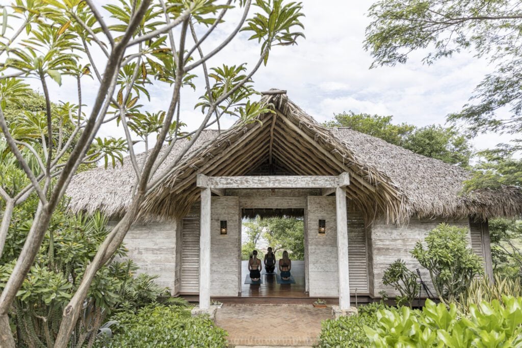 Rancho Santana, the yoga palapa