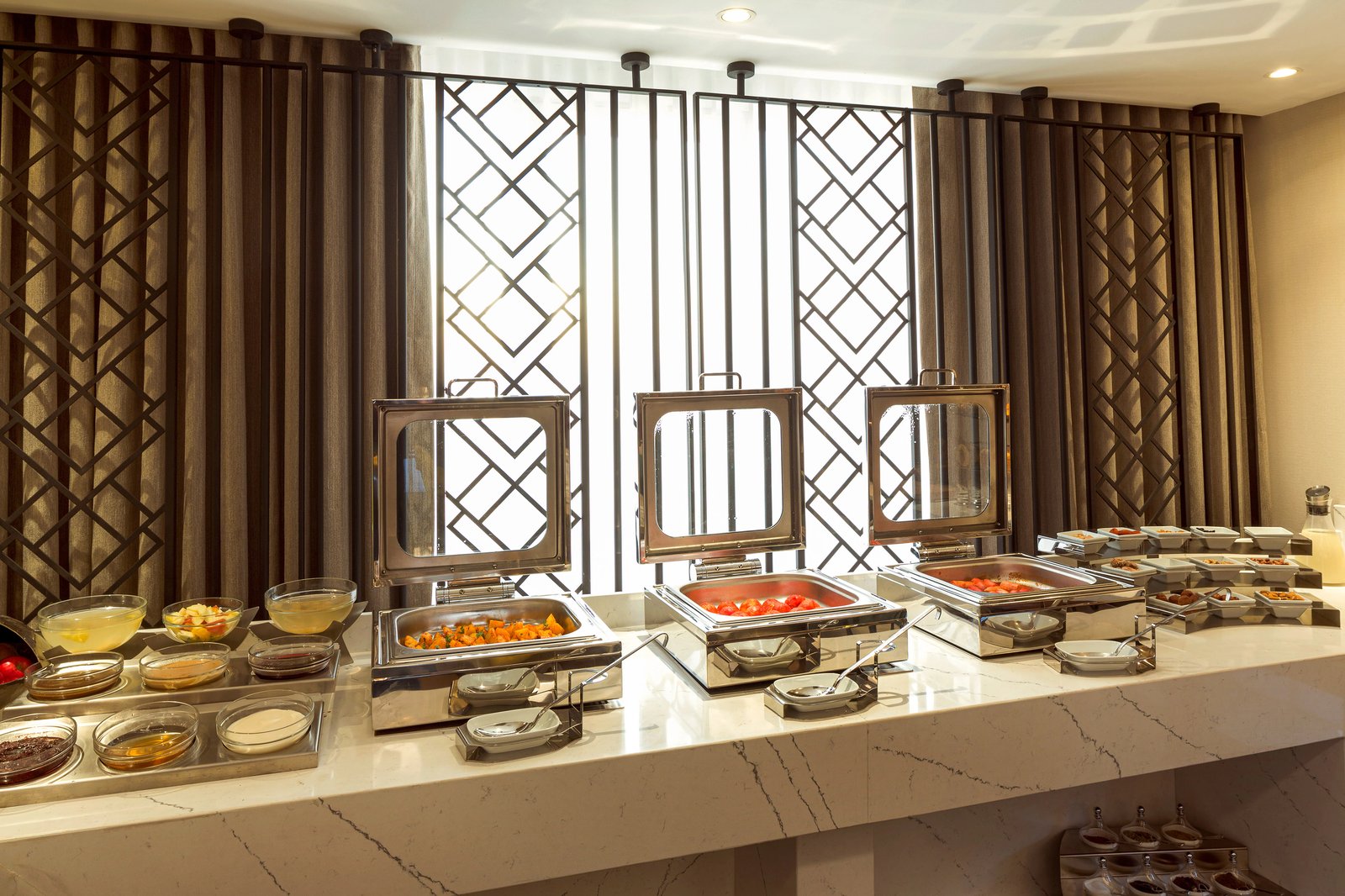 Sheraton Bishkek, at the table