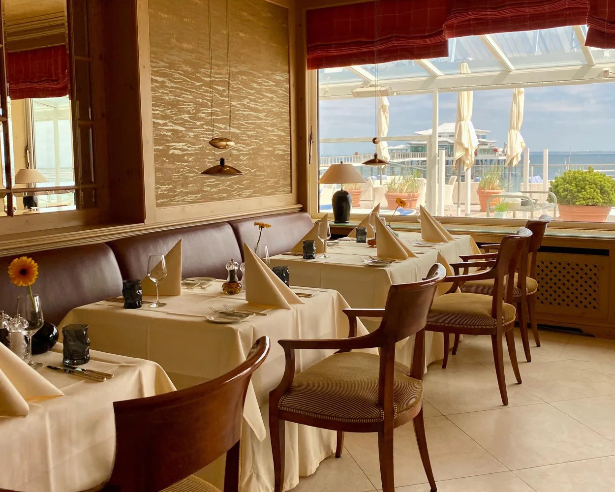 Grand Hotel Seeschlösschen Sea Retreat & Spa, at the table