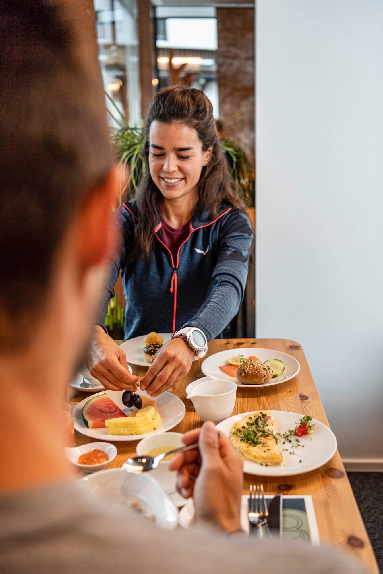 Die Berge Lifestyle-Hotel Sölden, at the table