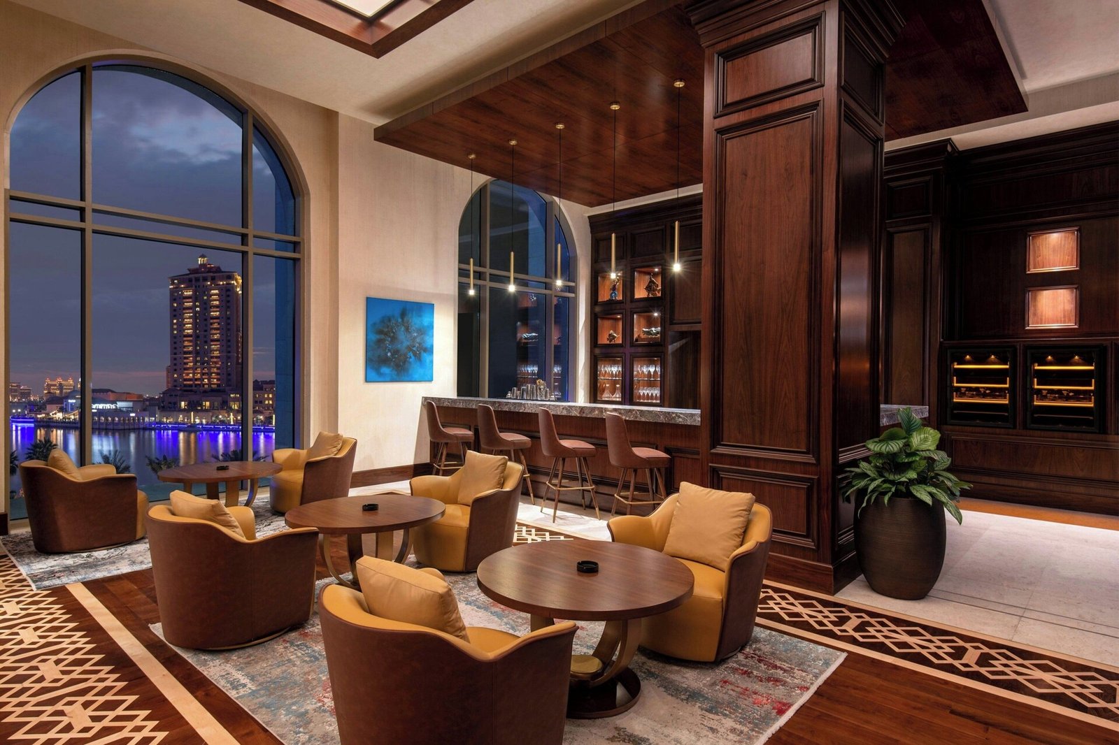 The St. Regis Marsa Arabia Island, The Pearl Qatar, at the table