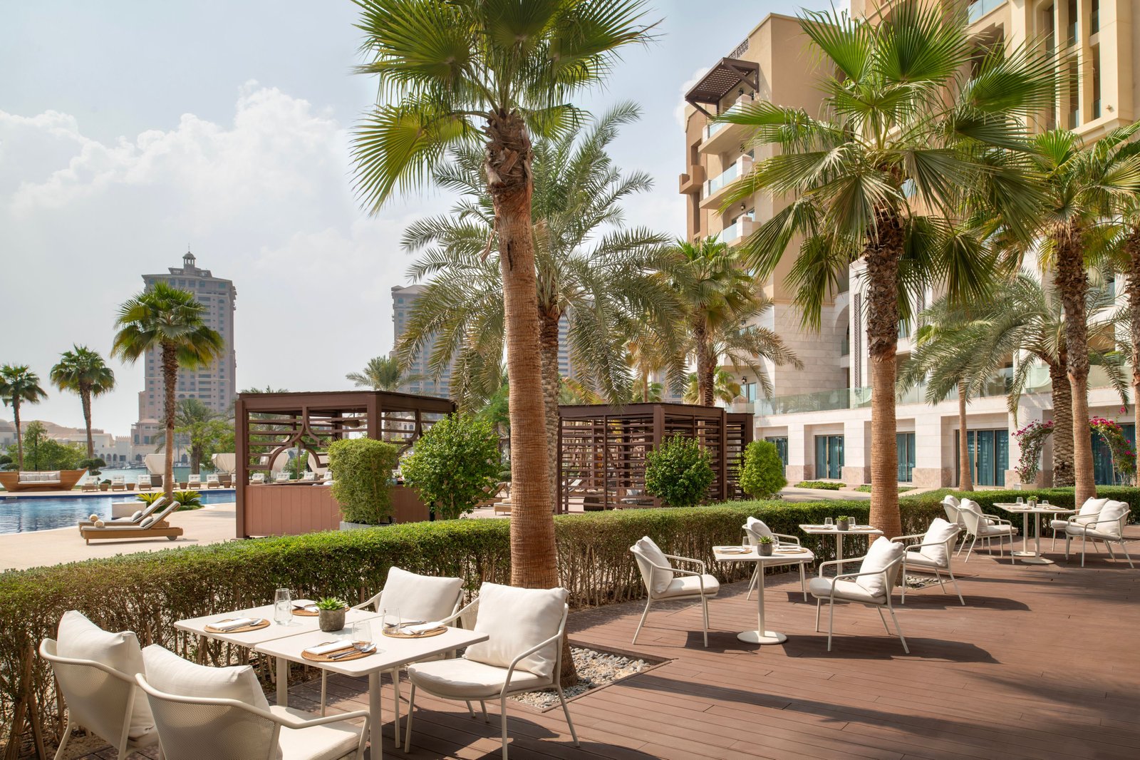 The St. Regis Marsa Arabia Island, The Pearl Qatar, at the table