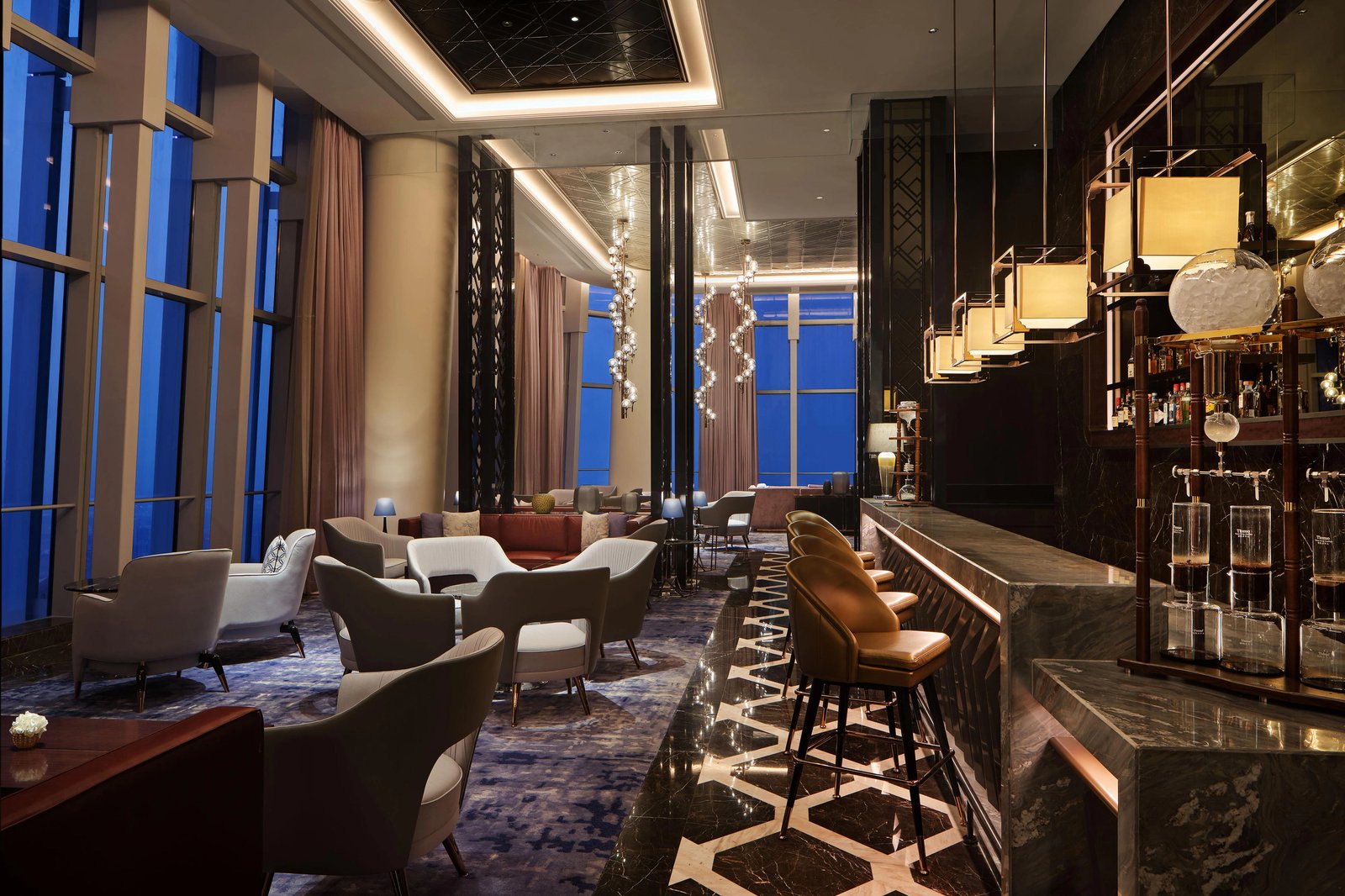 Na Lotus Hotel, a Luxury Collection Hotel, Nanning, at the table