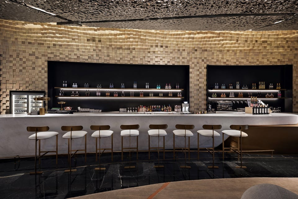 G Hotel, at the table