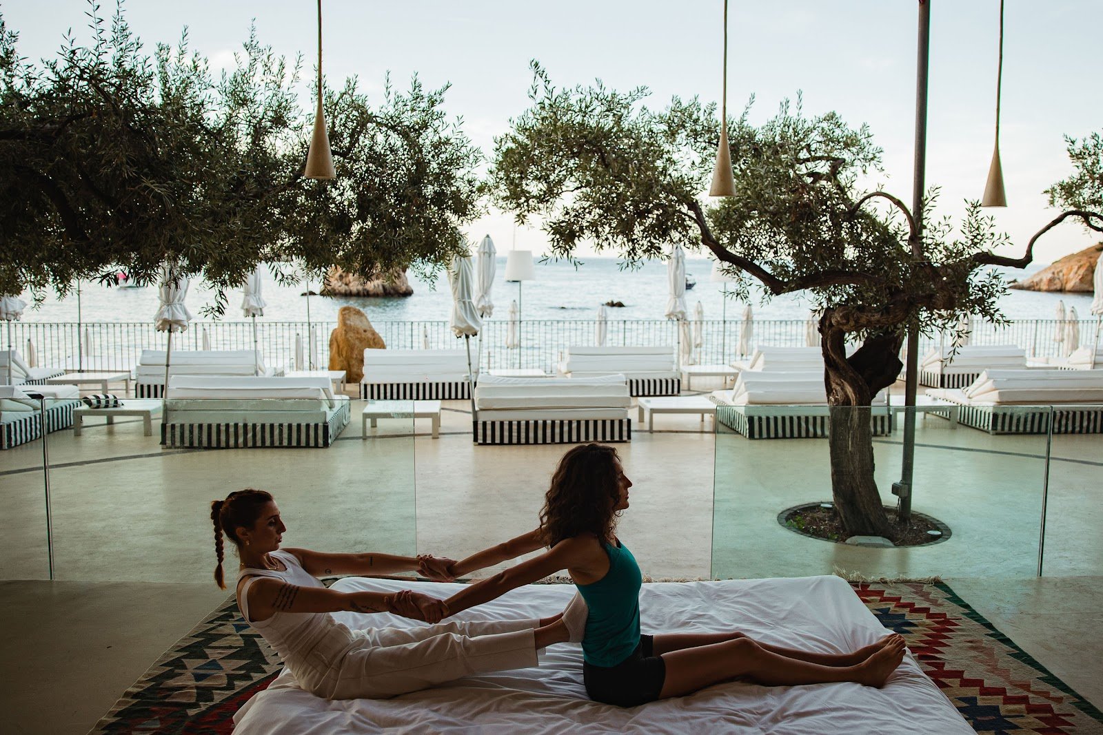 Hotel Le Calette, yoga in the park
