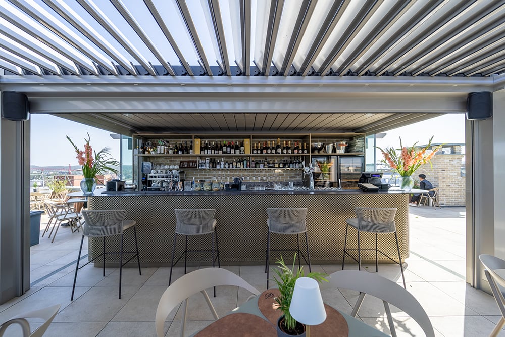 Neringa Hotel, at the table