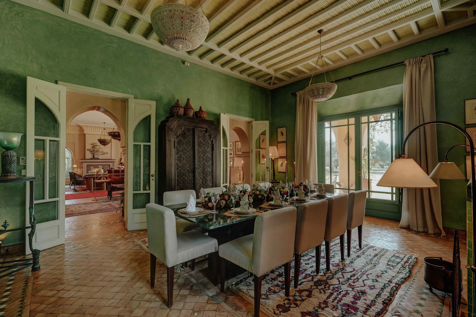 Casa Memoria Marrakech, at the table