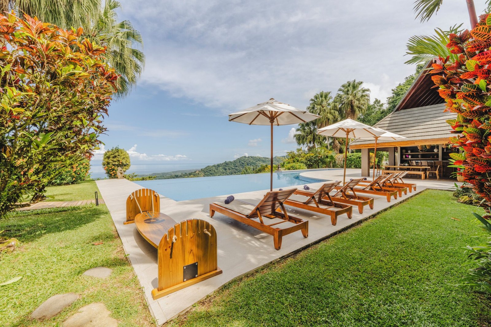 Lamangata Luxury Surf Resort, the pool