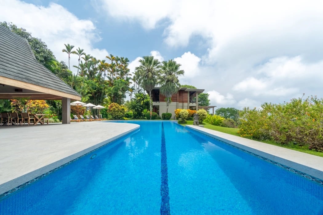 Lamangata Luxury Surf Resort, the pool