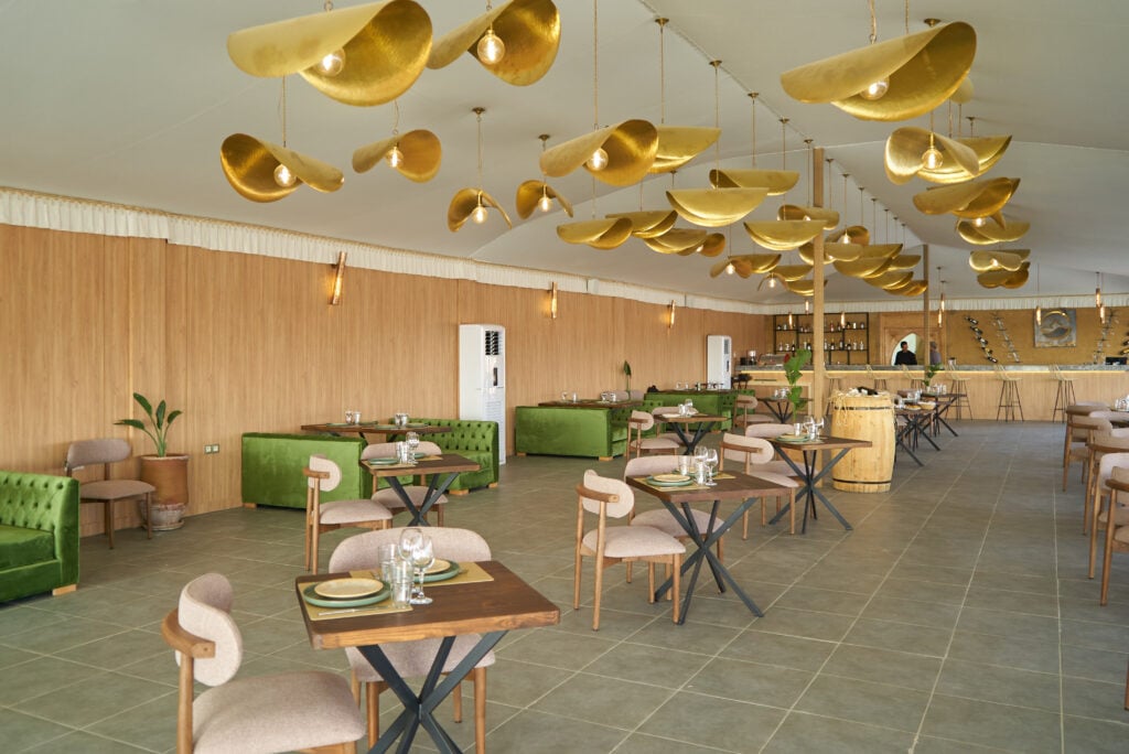 Stellar Agafay Desert Camp, panoramic restaurant
