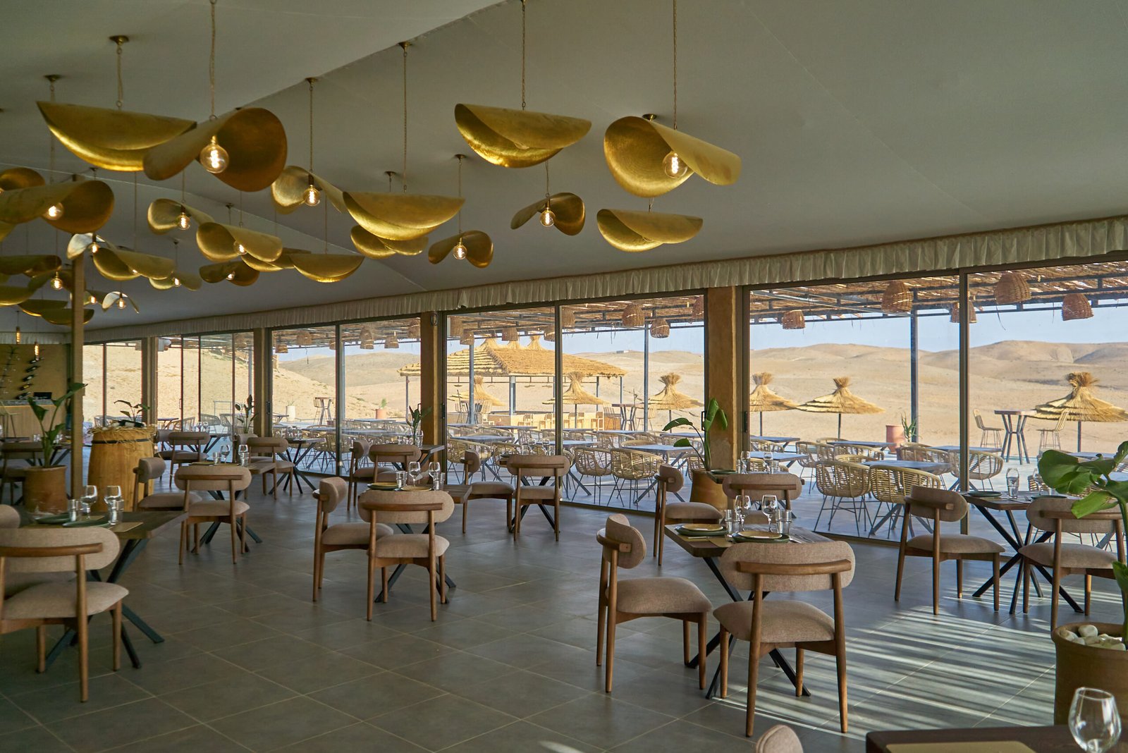 Stellar Agafay Desert Camp, panoramic restaurant