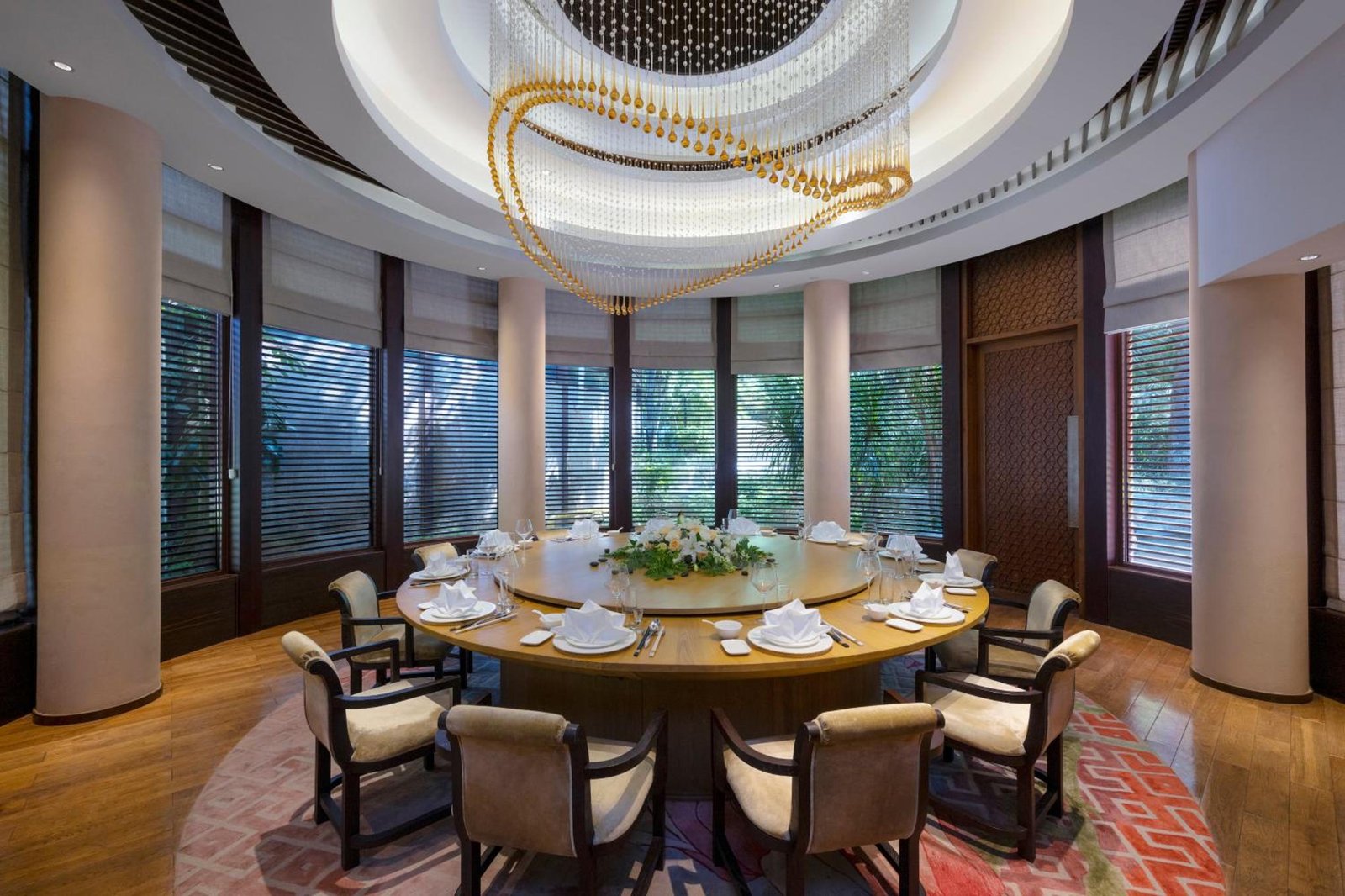InterContinental Sanya Haitang Bay Resort, at the table
