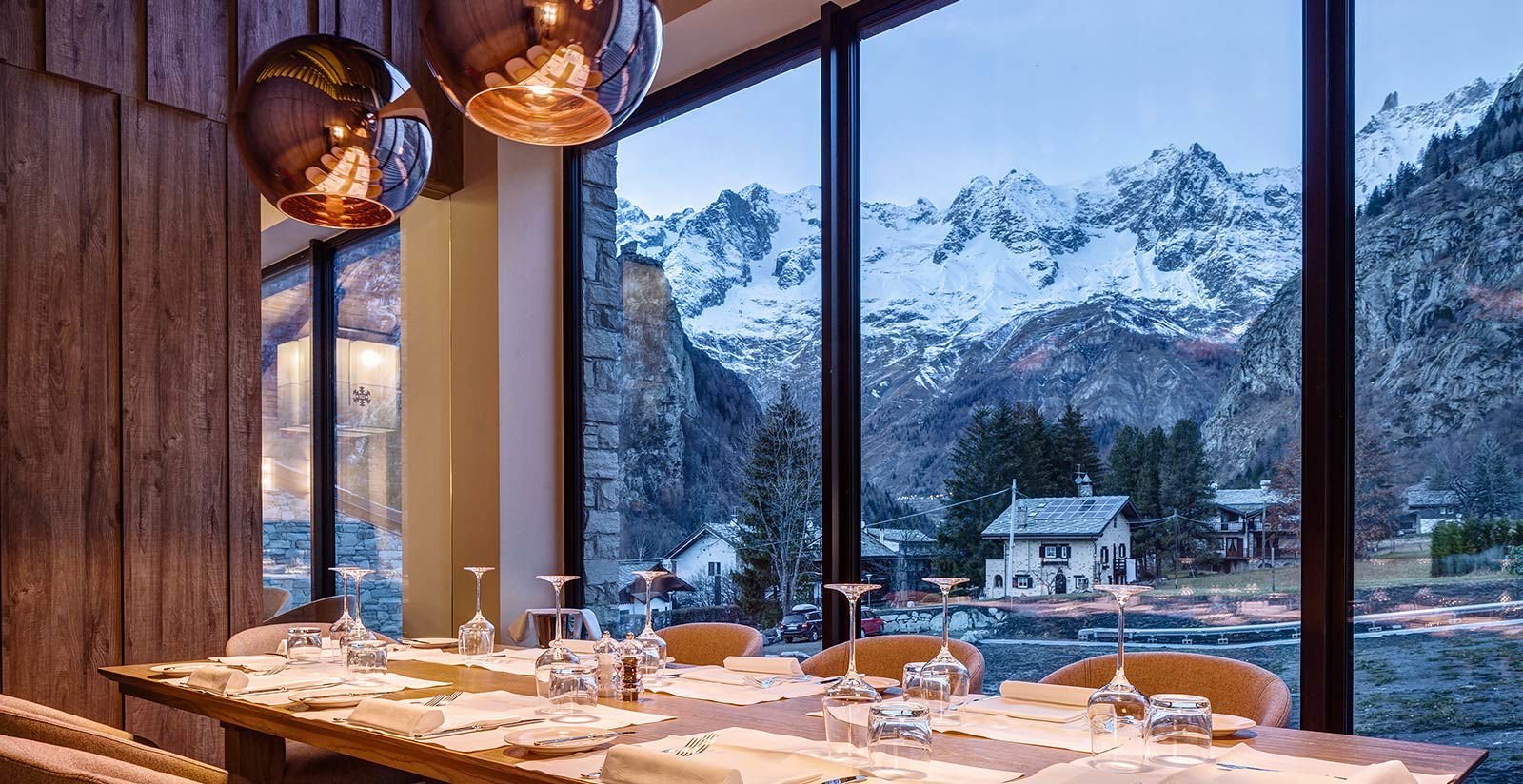 Grand Hotel Courmayeur Mont Blanc, la fourchette