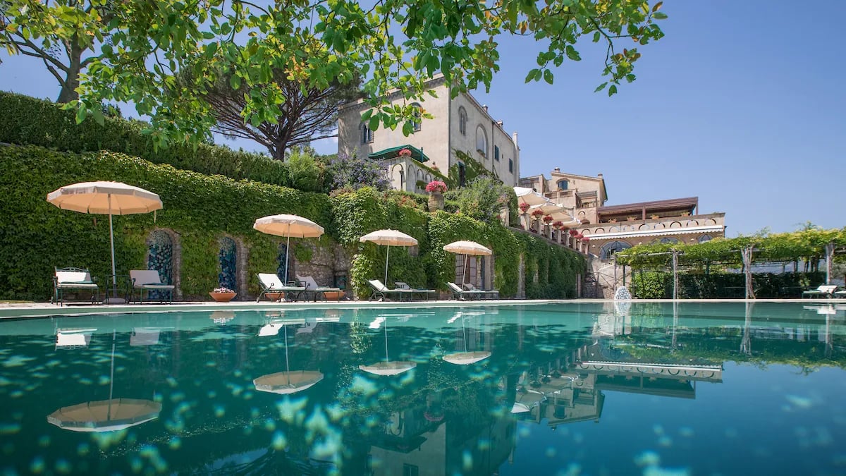Villa Cimbrone, the pool