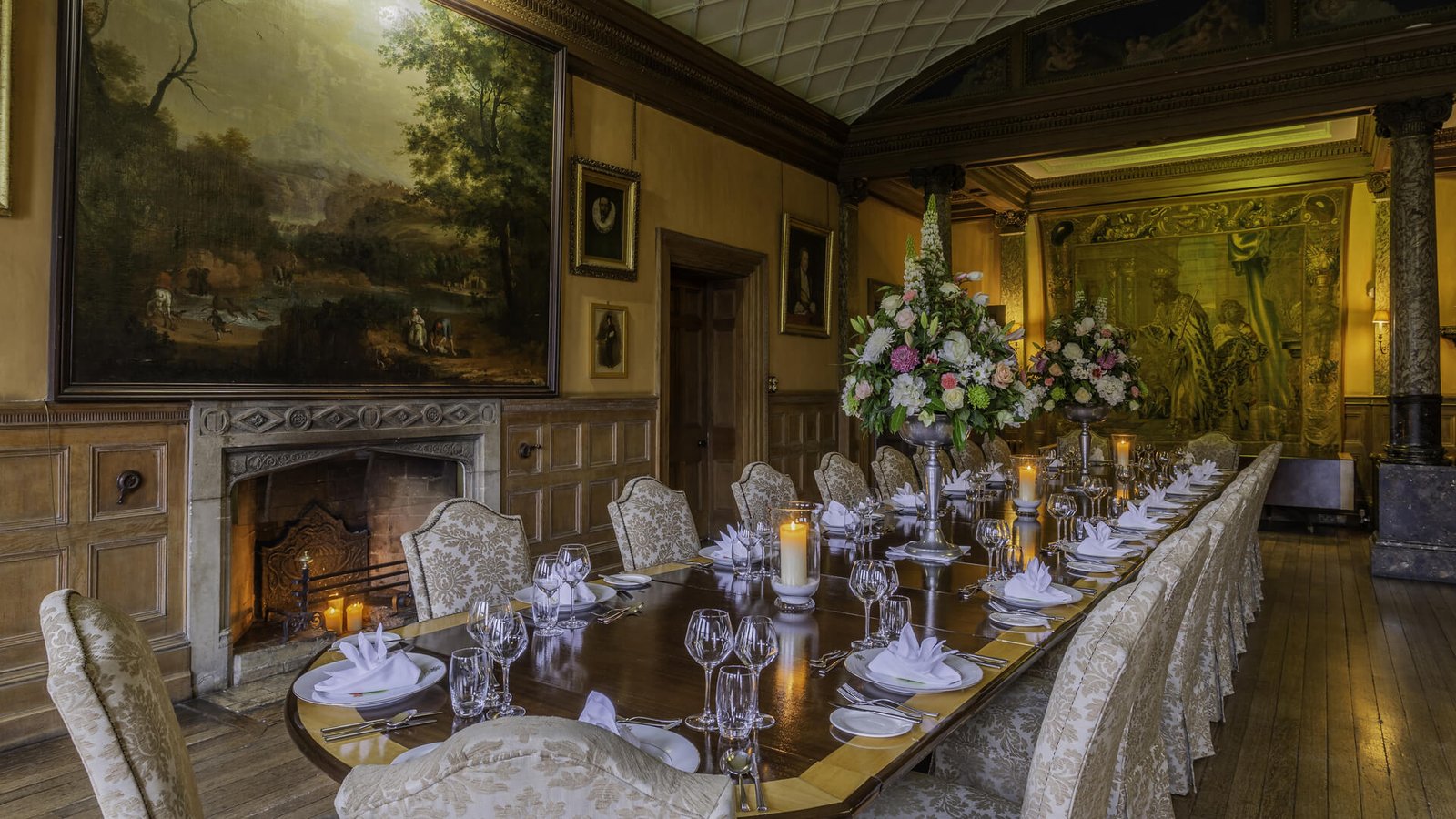 Castle Leslie Estate, at the table