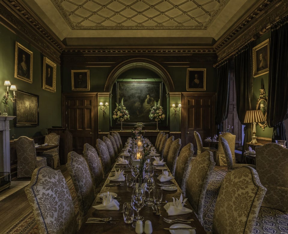 Castle Leslie Estate, at the table